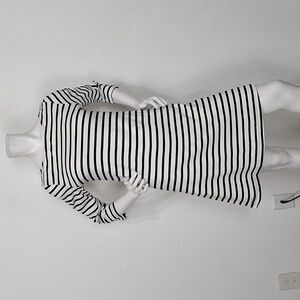 Amour Vert Classic Casual Parisian Organic Cotton Striped Made In USA Dress Sz.S